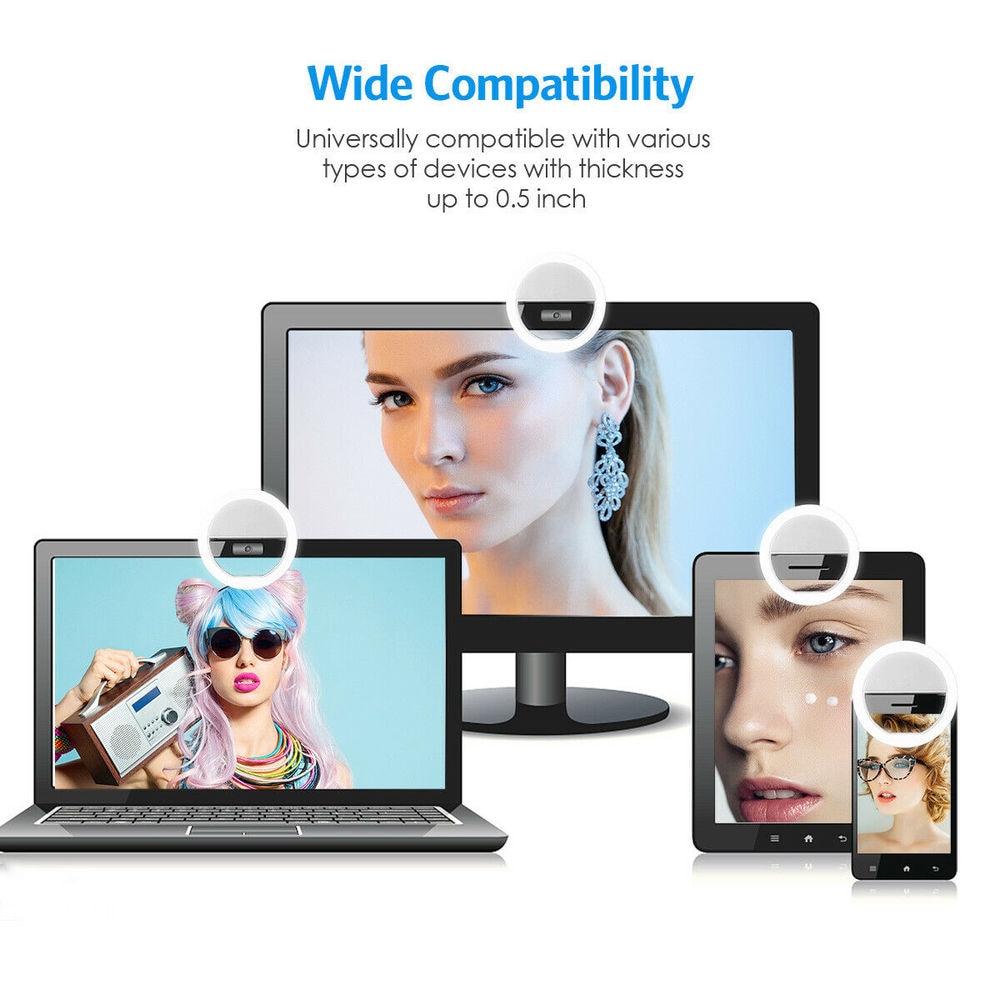 USB Rechargeable LED Selfie Ri - огляд і ціна Photography Lighting Description