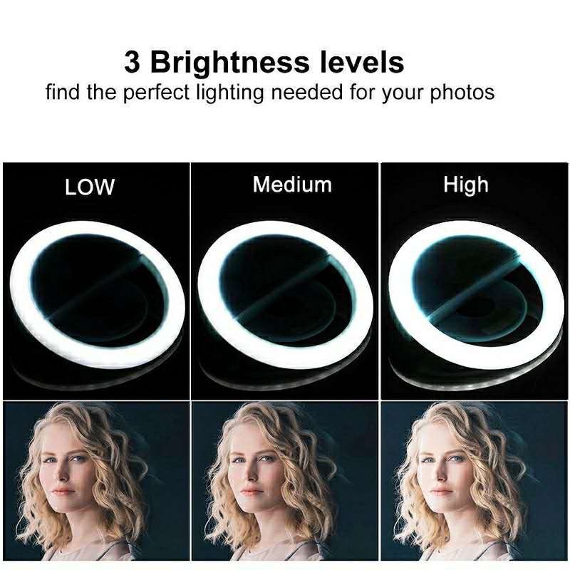 LED Selfie Ring Light 3 Level  - огляд і ціна Photography Lighting Description