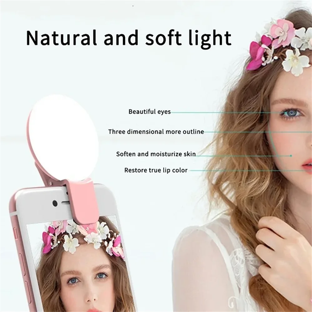Portable Mini Selfie Ring Ligh - огляд і ціна Photography Lighting Description