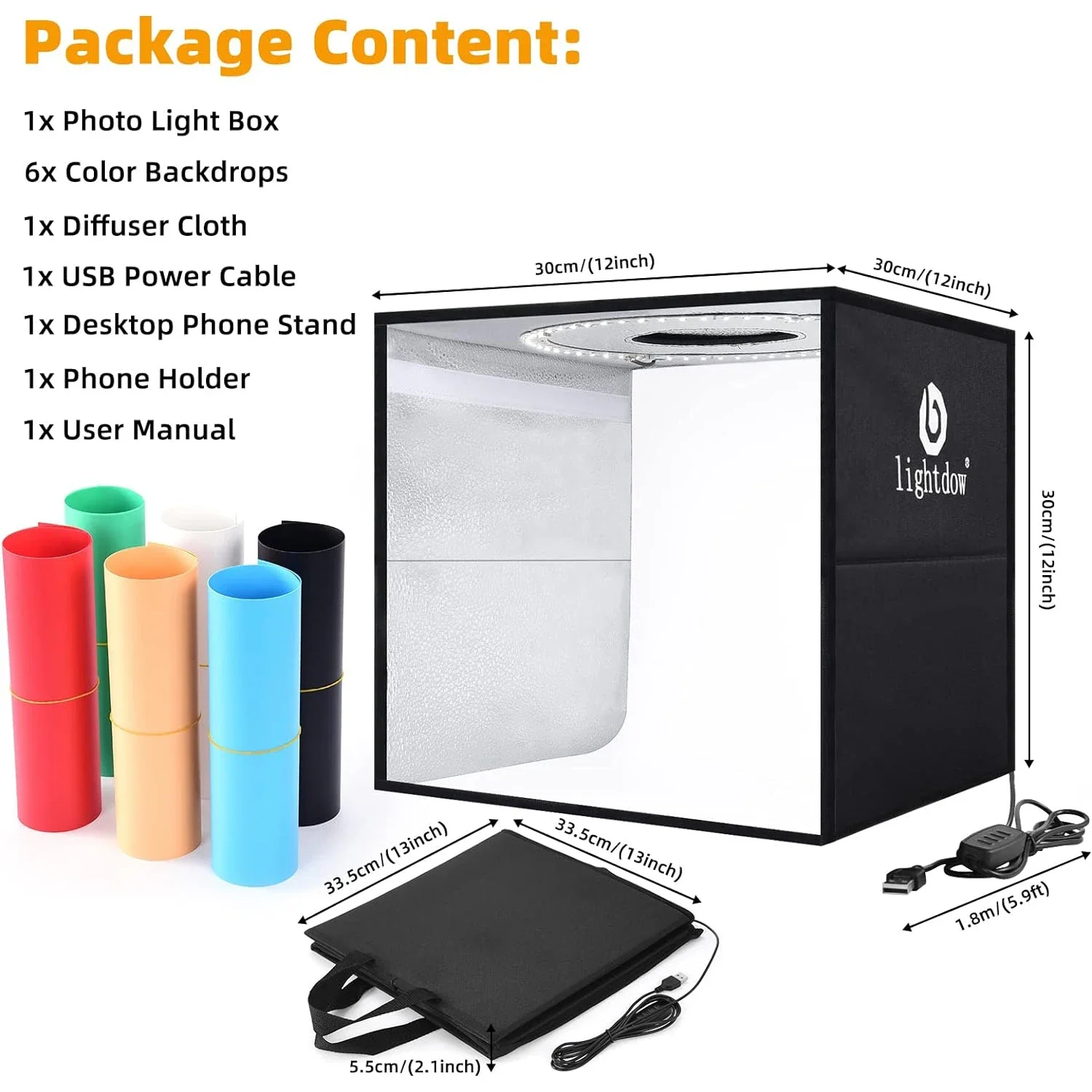 Lightdow Dimmable Photo Box LE - огляд і ціна Photography Lighting Handheld